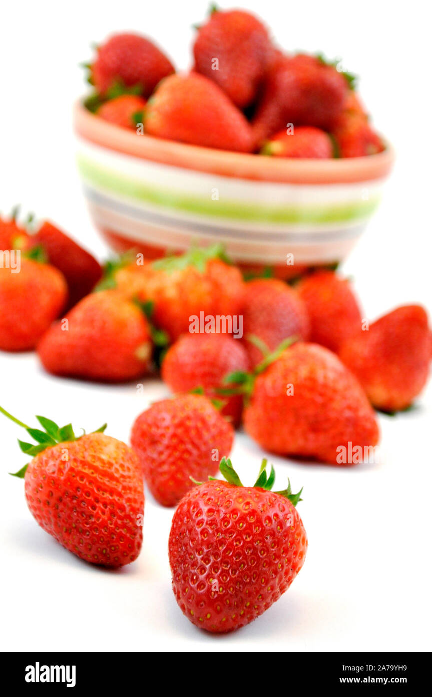 Fresh strawberry isolated on white background, sweet and juicy Stock ...