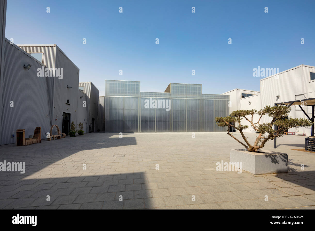 Concrete, a multi-disciplinary space, Alserkal Avenue, Al Quoz district of Dubai, UAE Stock Photo