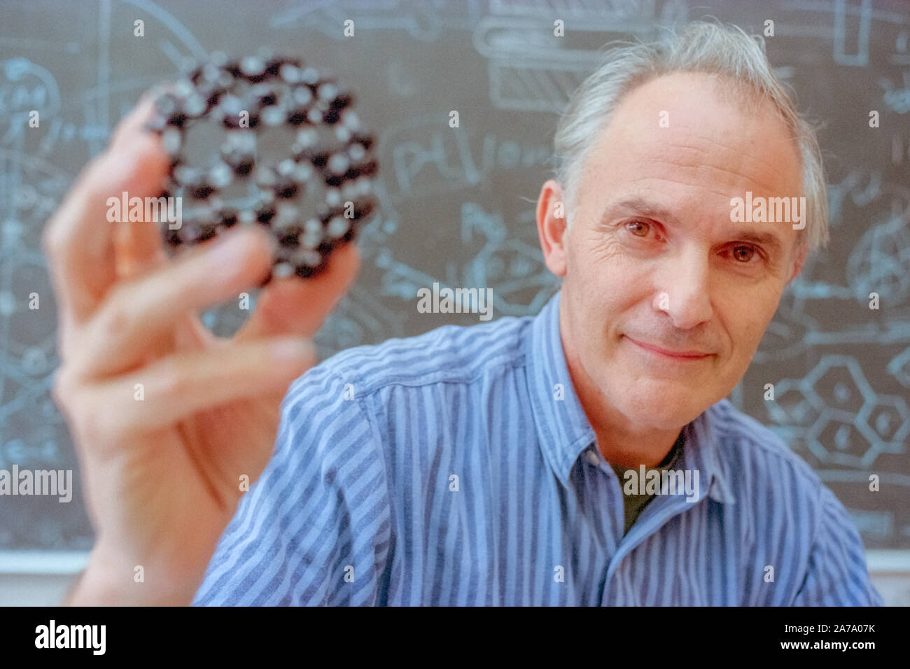 Professor Sir Harry Kroto, of the University of Sussex. Sir Harry had recently been awarded a Nobel Prize for Chemistry Stock Photo - Alamy