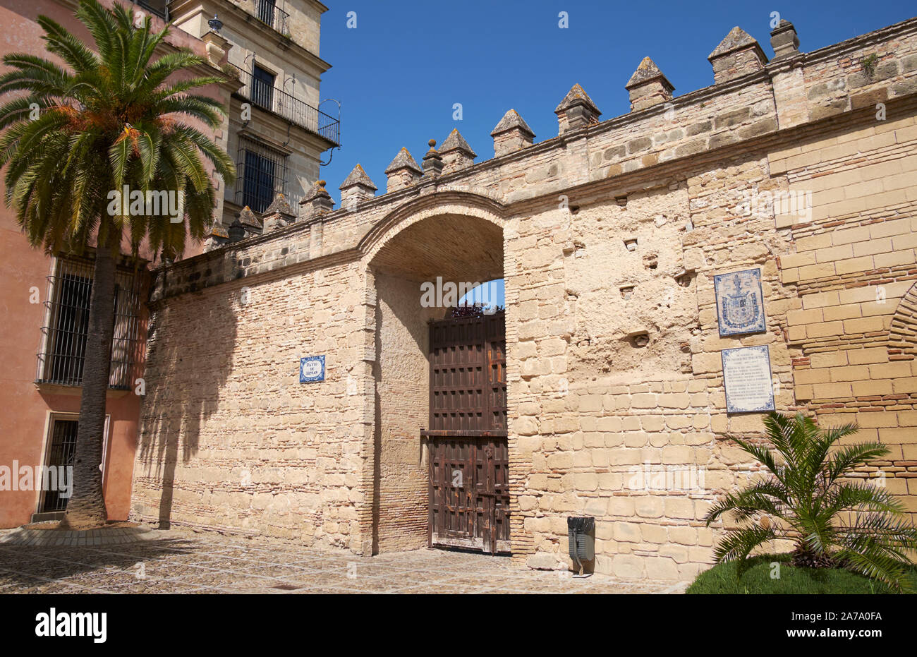 The gateway to the Patio de Armas in the Alcázar of Jerez de la