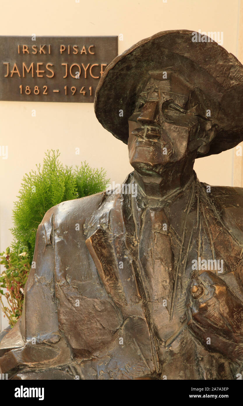 James joyce statue croatia hi-res stock photography and images - Alamy