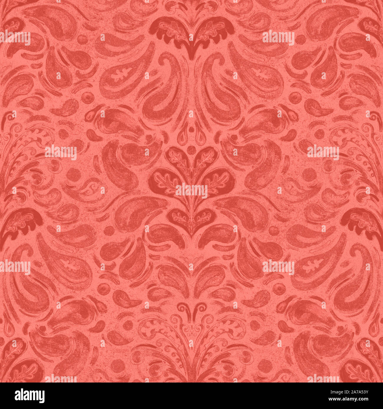 Old Grunge Modern Damask Seamless Pattern Swatch Stock Photo Alamy
