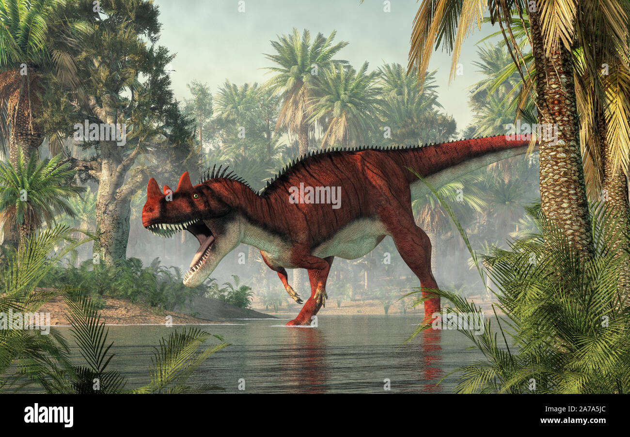 Ceratosaurus was a carnivorous theropod dinosaur of the Jurassic era