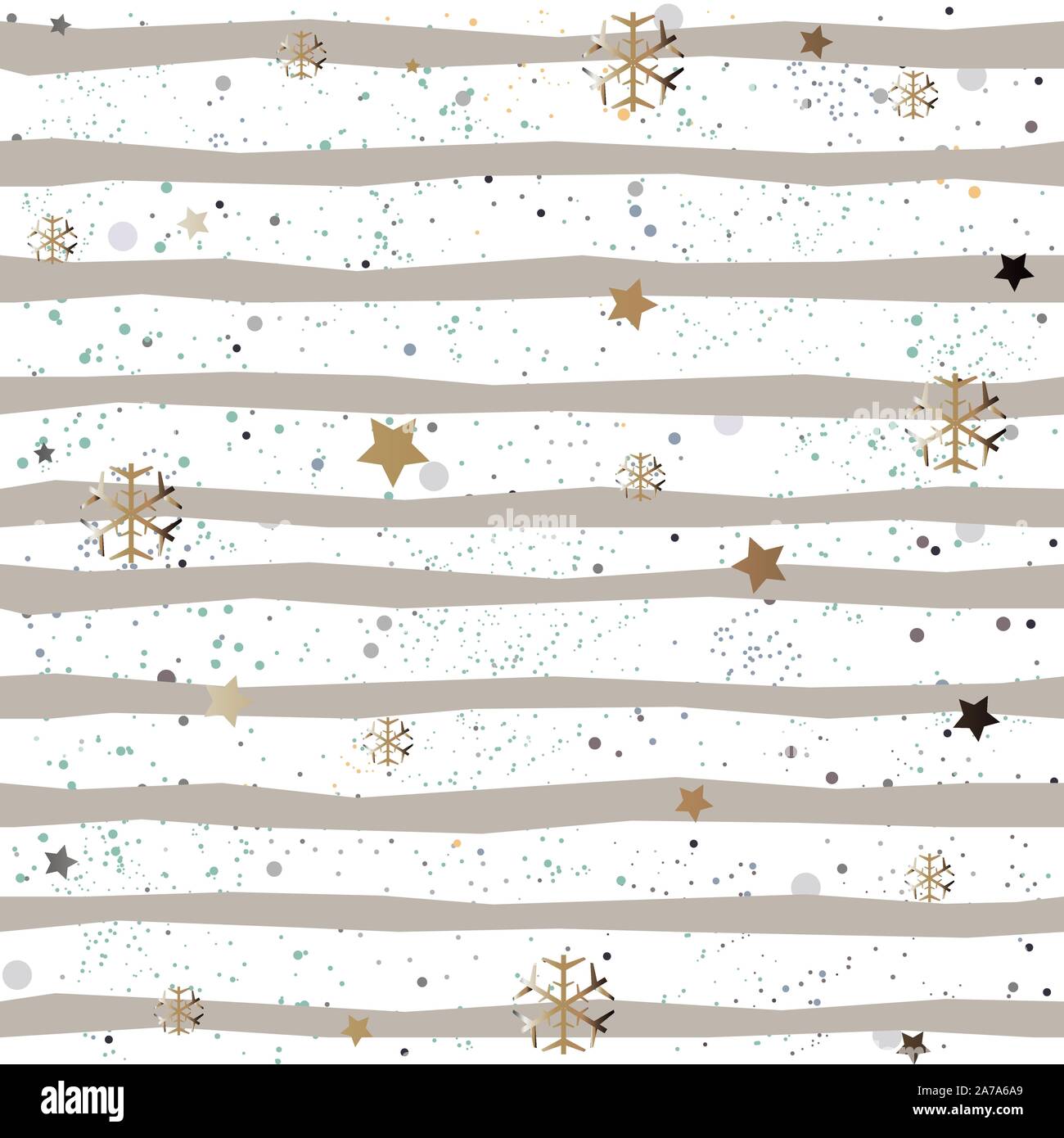 Cute Winter Seamless Pattern with Snowflakes. Vector Illustration Stock ...