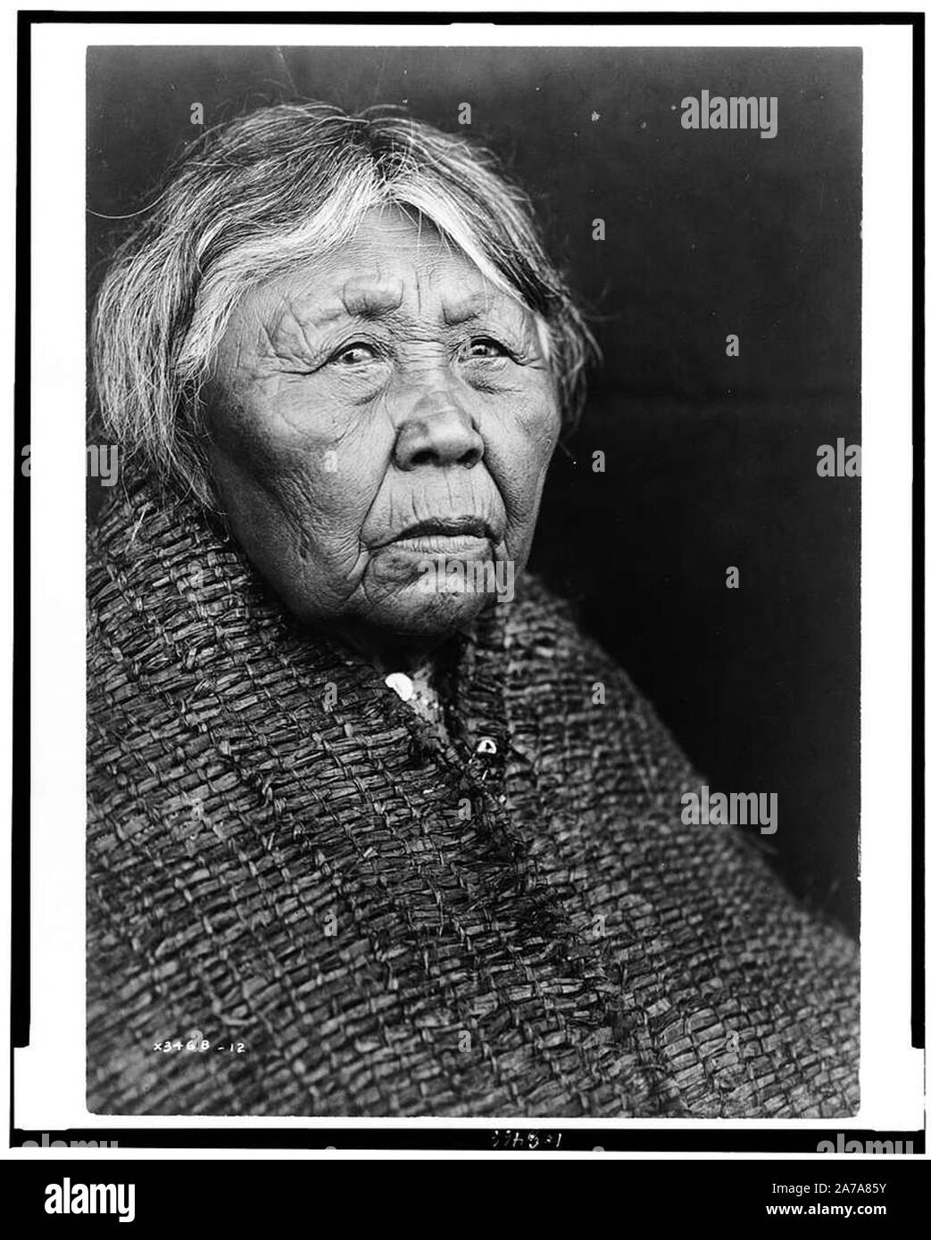 Vintage native american indian portrait photograph Stock Photo