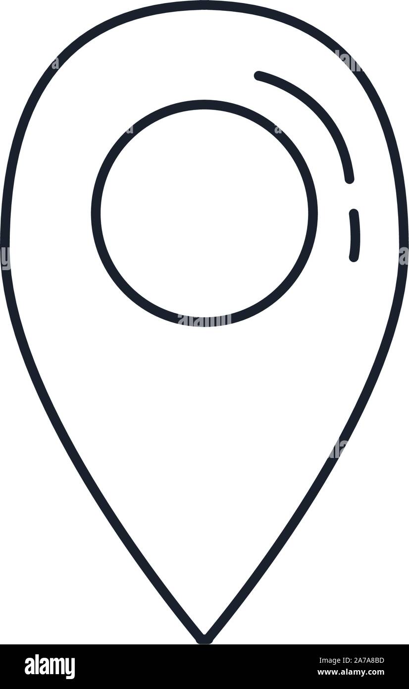 Gps mark design, travel navigation route road and location theme Vector