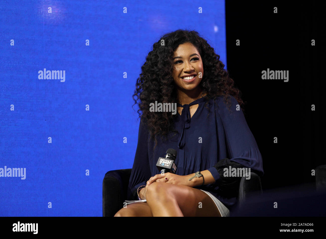 REVOLT 2 Vote Panel with Aoki Lee Simmons at the Revolt Summit x AT&T LA on October 25, 2019 at Magic Box in Los Angeles, California. Stock Photo