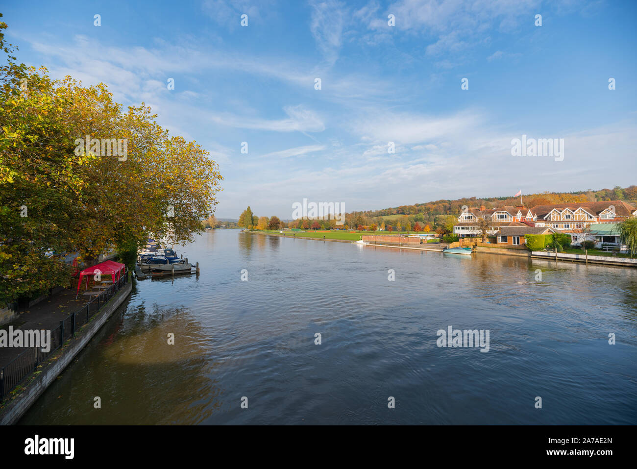 The River Thames at Henley-on-Thames, Oxfordshire Stock Photo