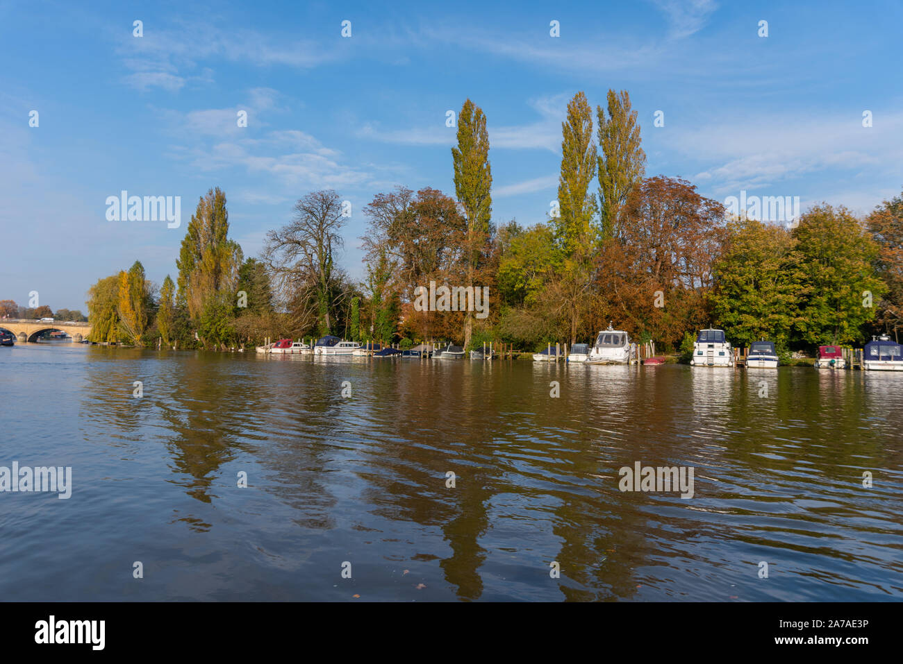 The River Thames at Henley-on-Thames, Oxfordshire Stock Photo