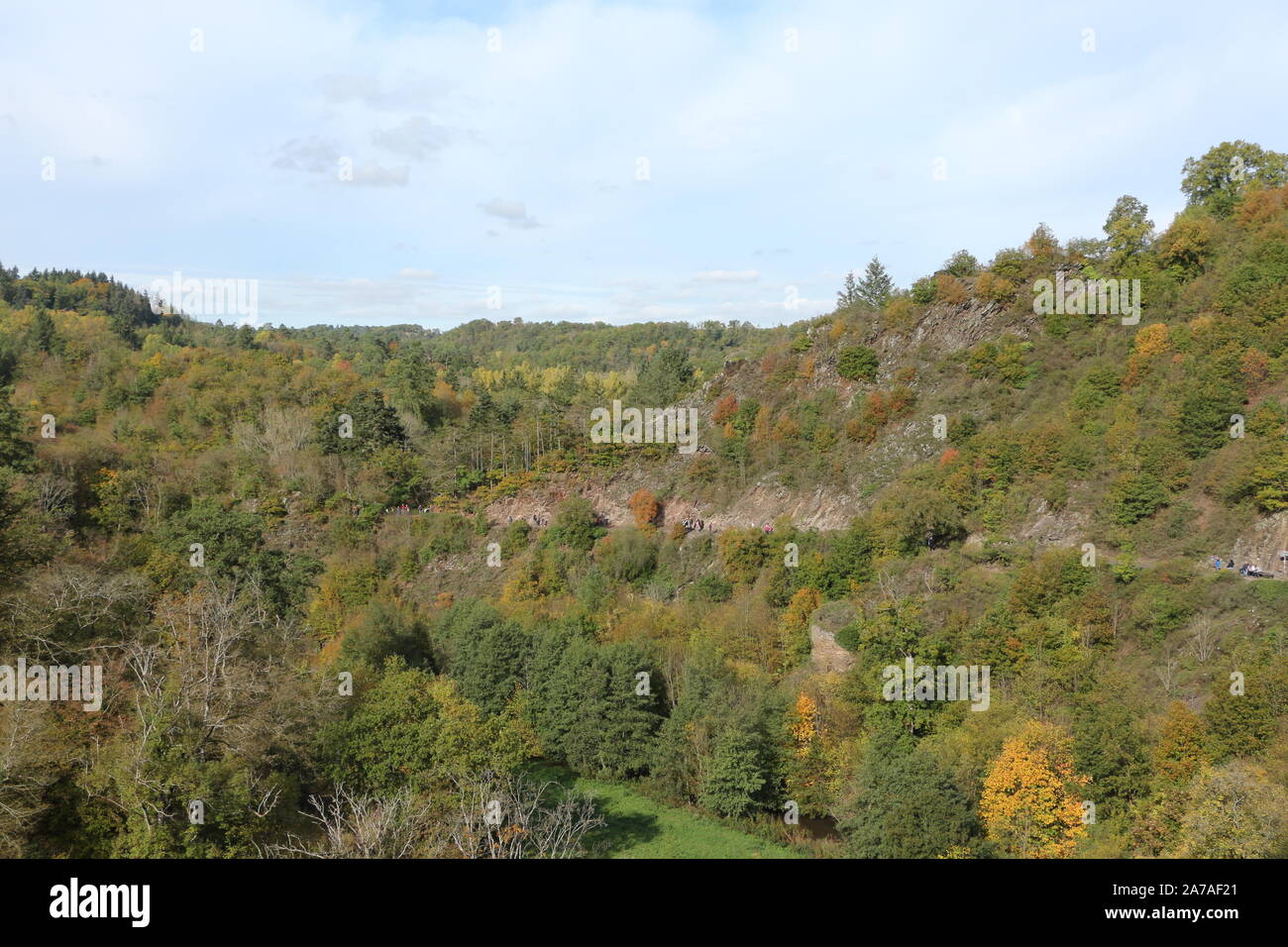 Herbstlandschaft in der Eifel Stock Photo