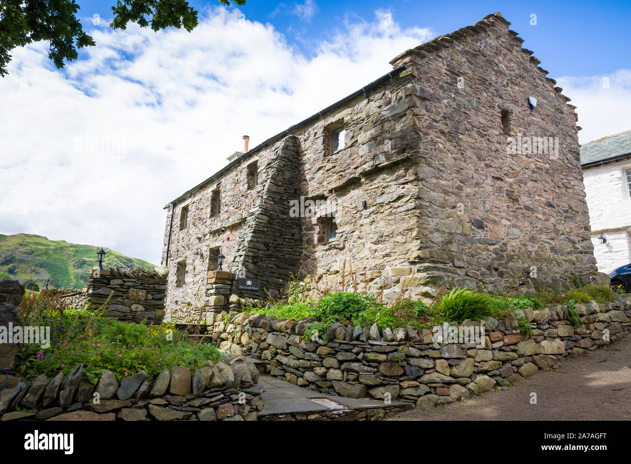 The old Cruick Barn at Hause Hall farm in Martindale Cumbria England UK Stock Photo Alamy