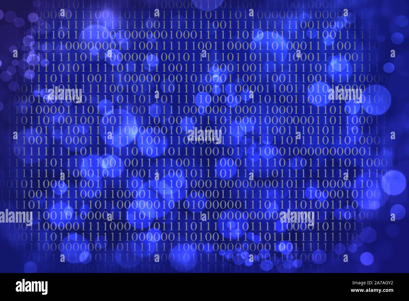 Blue binary code as background Stock Photo - Alamy