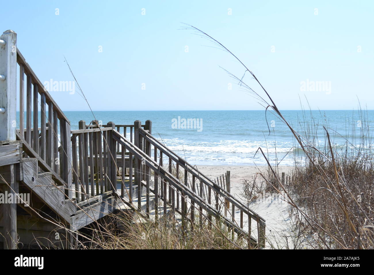 Beach scene near Myrtle Beach Stock Photo Alamy