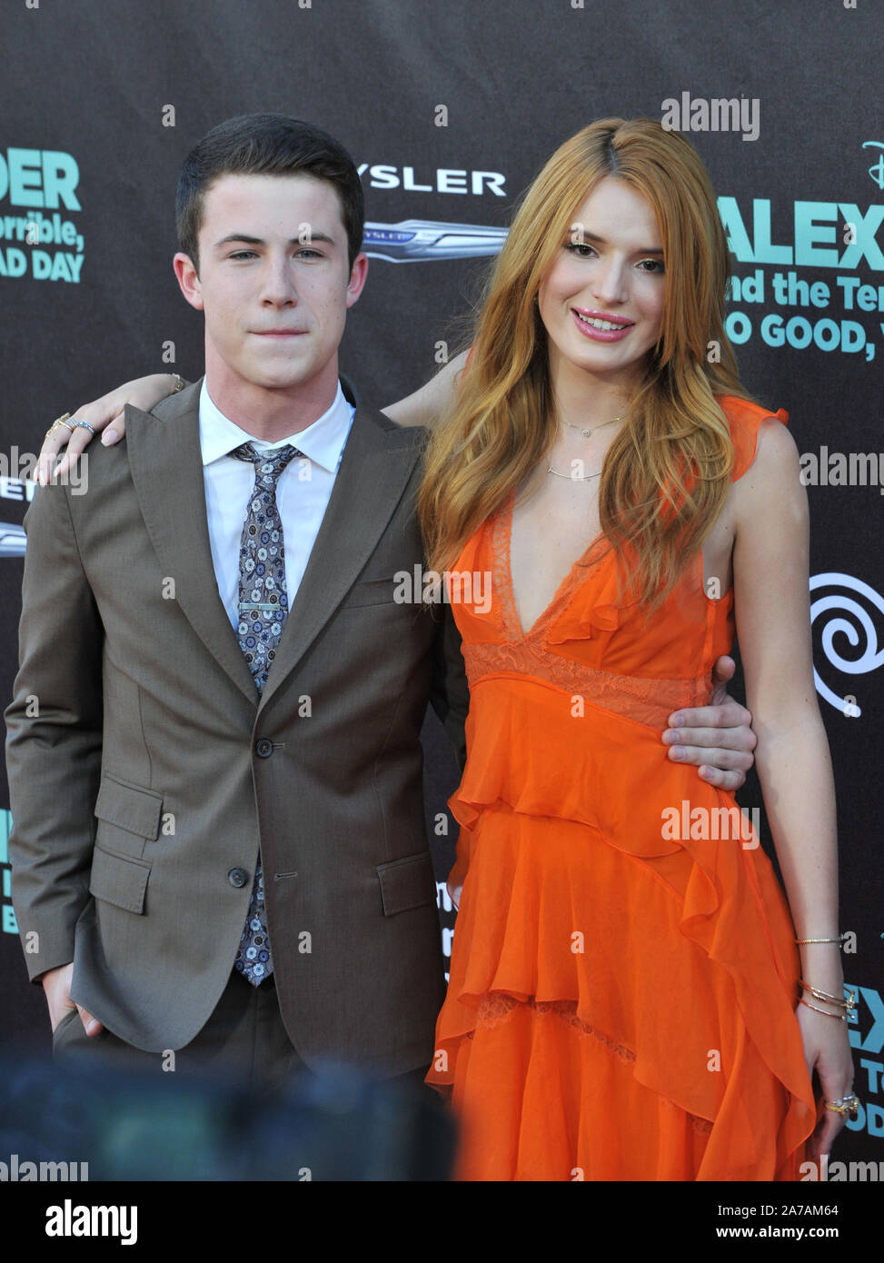 Bella Thorne Dylan Minnette Alexander And The Terrible Stock