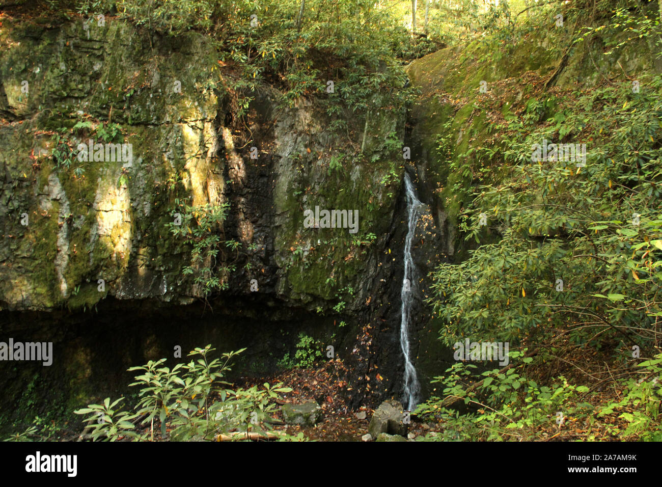 The Backbone Falls in the Cherokee National Forest in Tennessee, USA