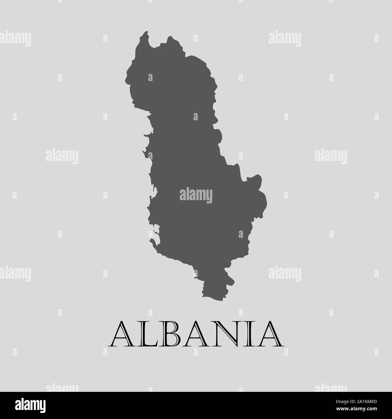 Map of albania Stock Vector Images Alamy