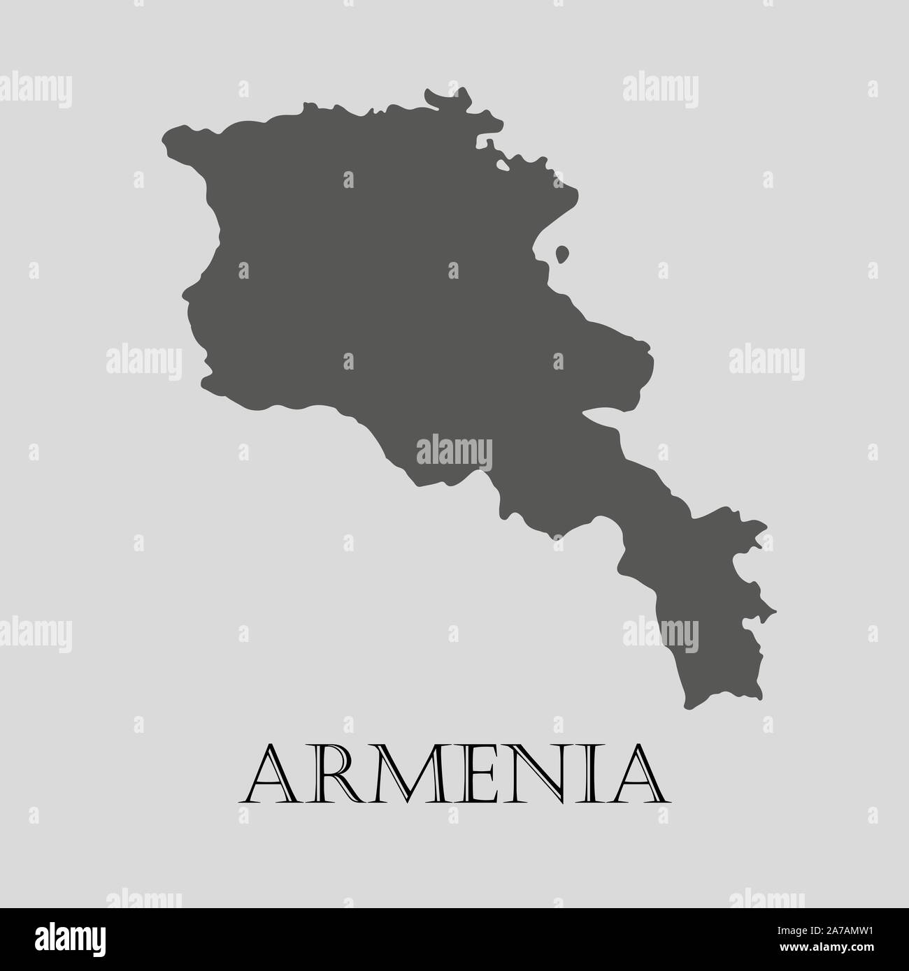 Armenia map Royalty Free Vector Image - VectorStock