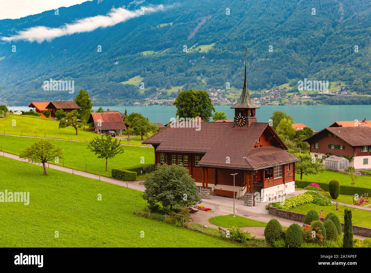 Traditional swiss village hi-res stock photography and images - Alamy