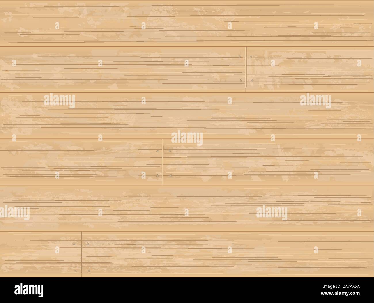 Blonde Maple Wood Timber Flooring or Siding Planks with Peeled Paint Background - Detailed vector, Grouped and Layered, easy to edit and change colors Stock Vector