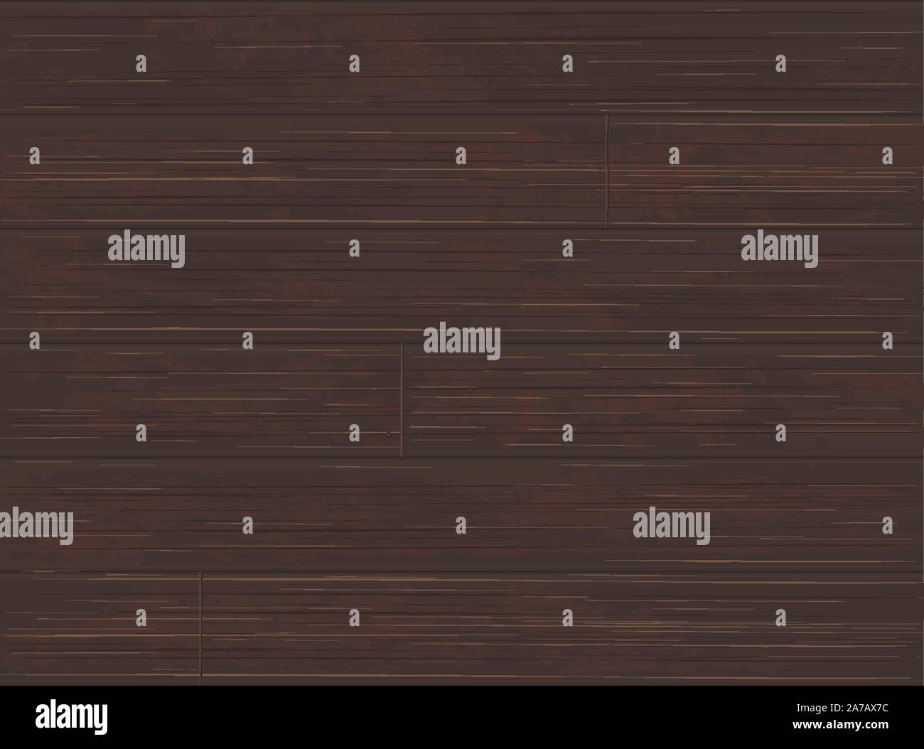 Dark Ash Walnut Wood Timber Flooring or Siding Planks with Peeled Paint Background - Detailed vector, Grouped and Layered, easy to edit and change col Stock Vector