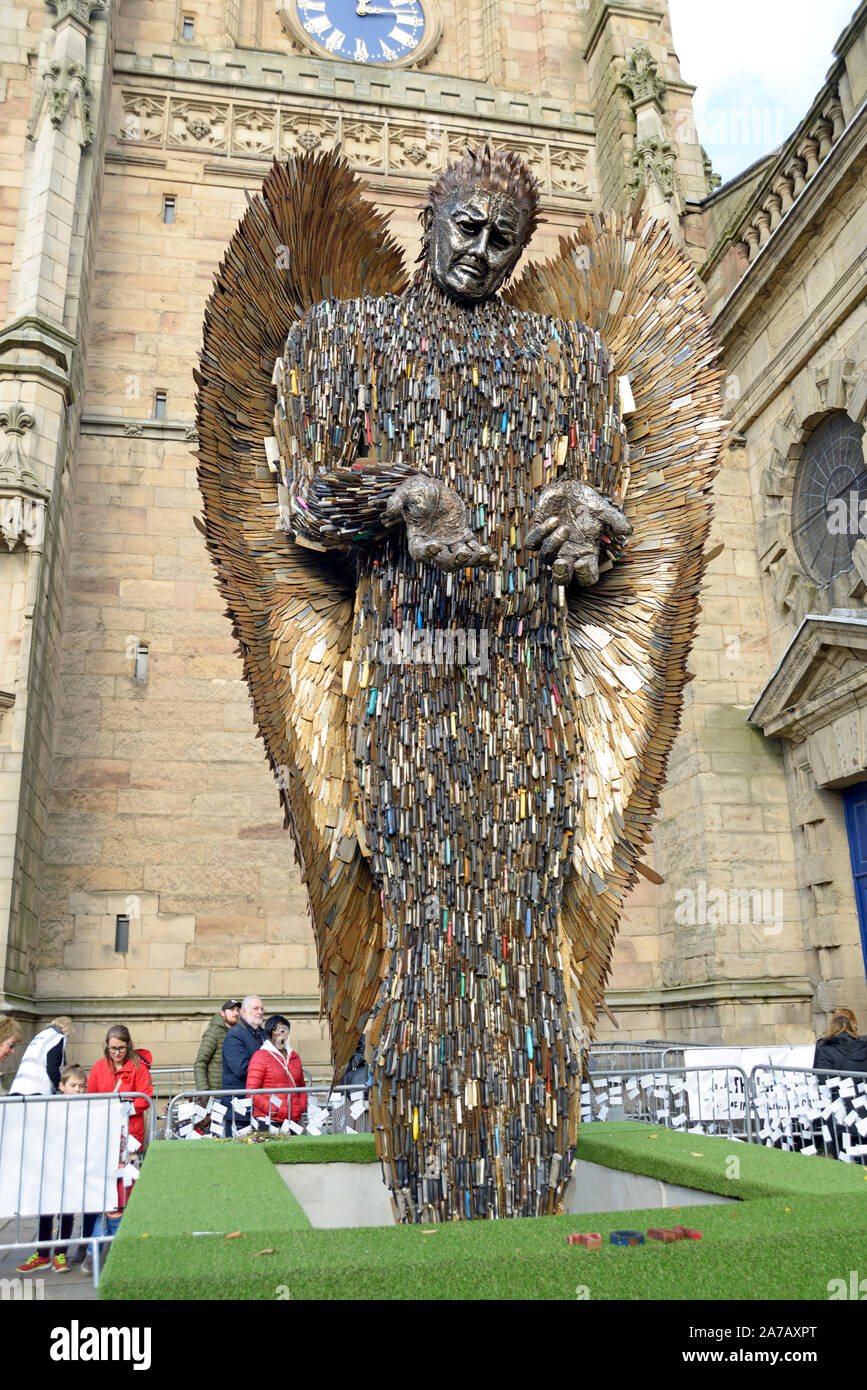 The Knife Angel, in Derby Stock Photo