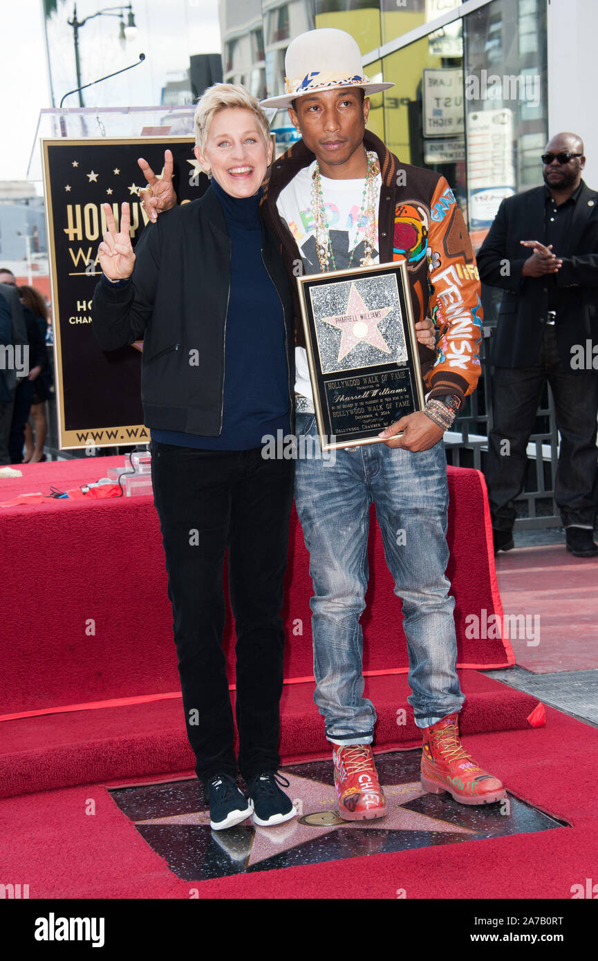 LOS ANGELES, CA - DECEMBER 4, 2014: Singer/songwriter Pharrell Williams ...