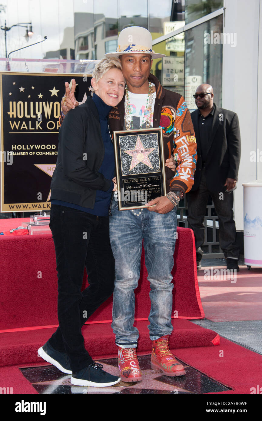 LOS ANGELES, CA - DECEMBER 4, 2014: Singer/songwriter Pharrell Williams ...