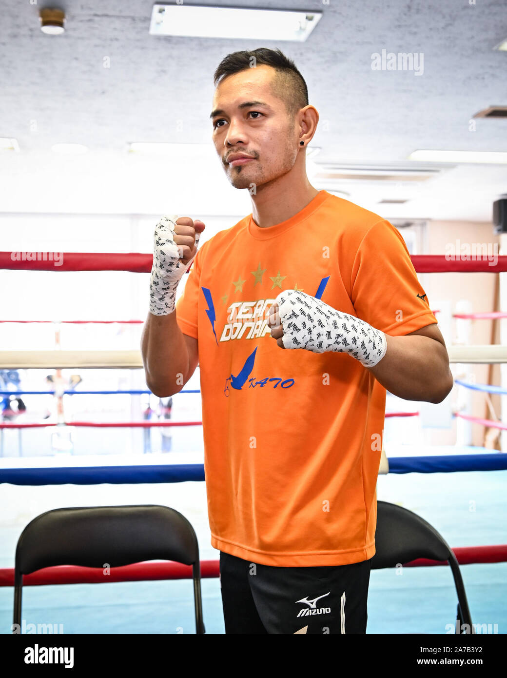 Tokyo, Japan. 31st Oct, 2019. Filipino boxer Nonito Donaire during a