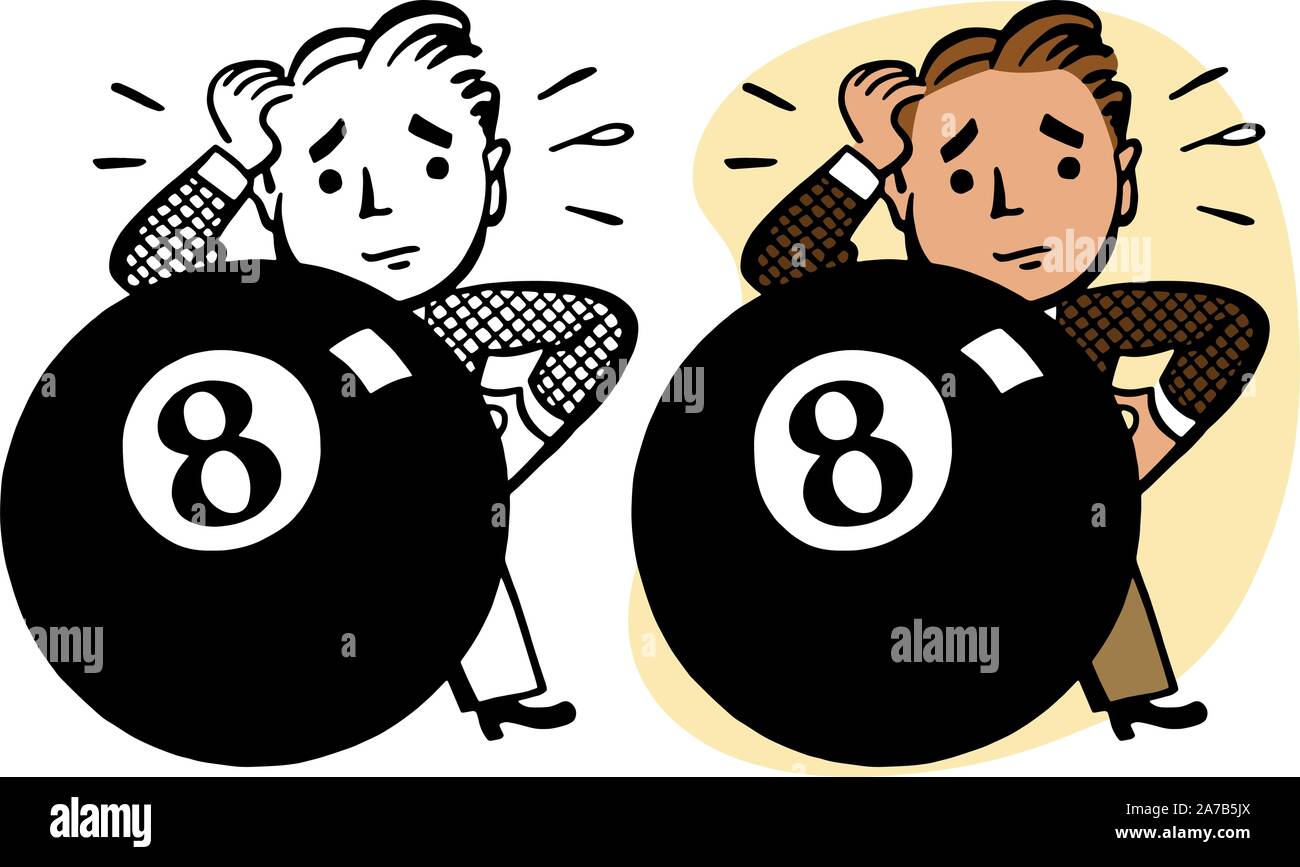 Cartoon eight ball hi-res stock photography and images - Alamy