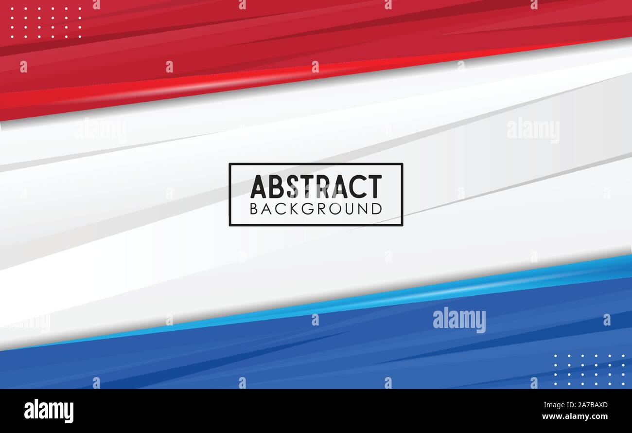 ABSTRACT RED WHITE BLUE BACKGROUND TEMPLATE VECTOR Stock Vector Image