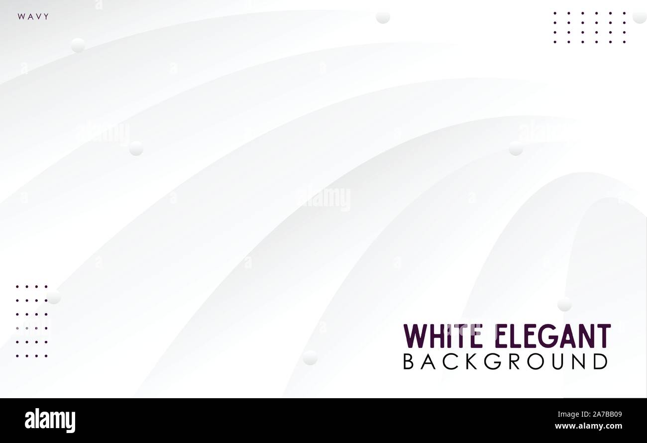ABSTRACT WAVY WHITE BACKGROUND TEMPLATE VECTOR Stock Vector Image & Art ...