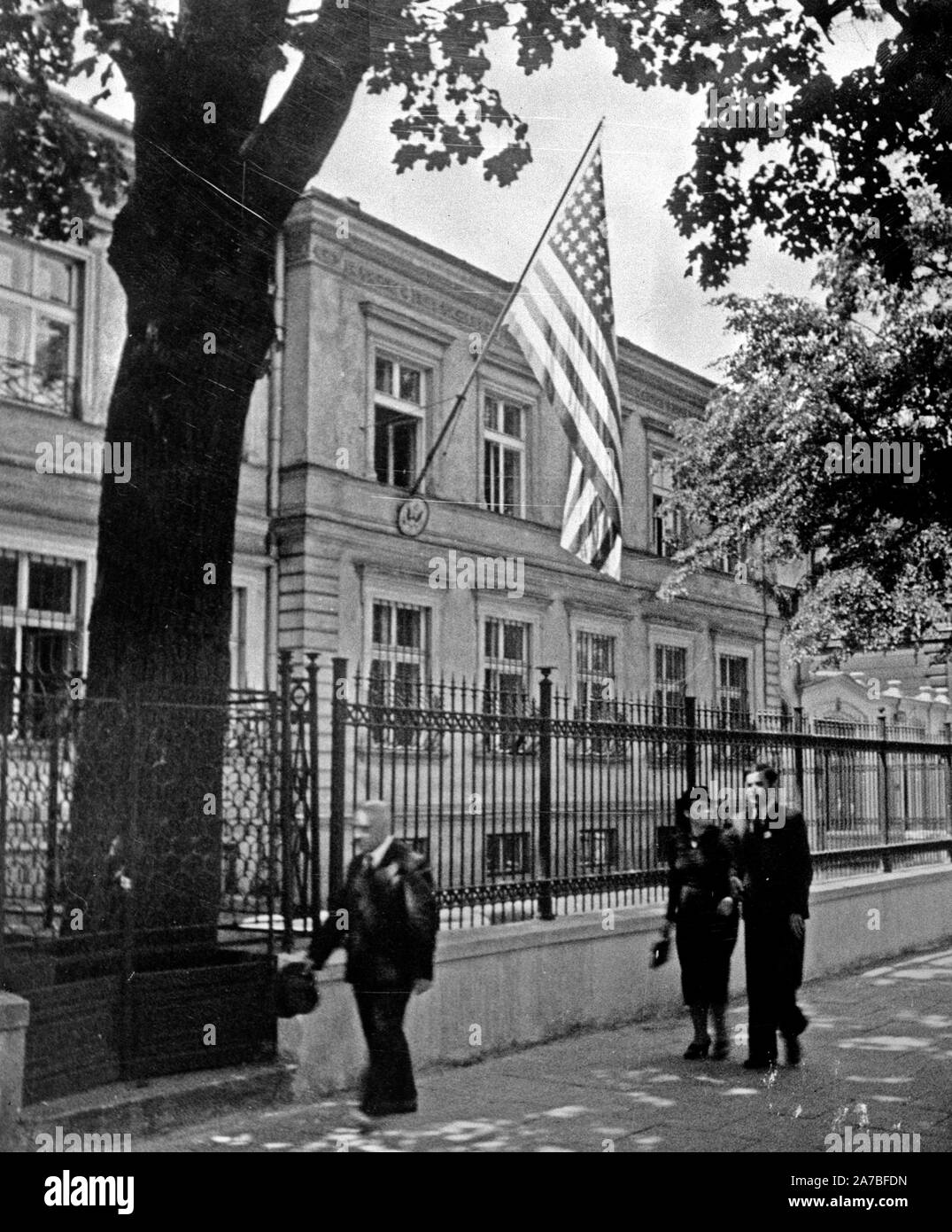Chancery of the U.S. Embassy in Warsaw, Poland ca. 1939 Stock Photo - Alamy