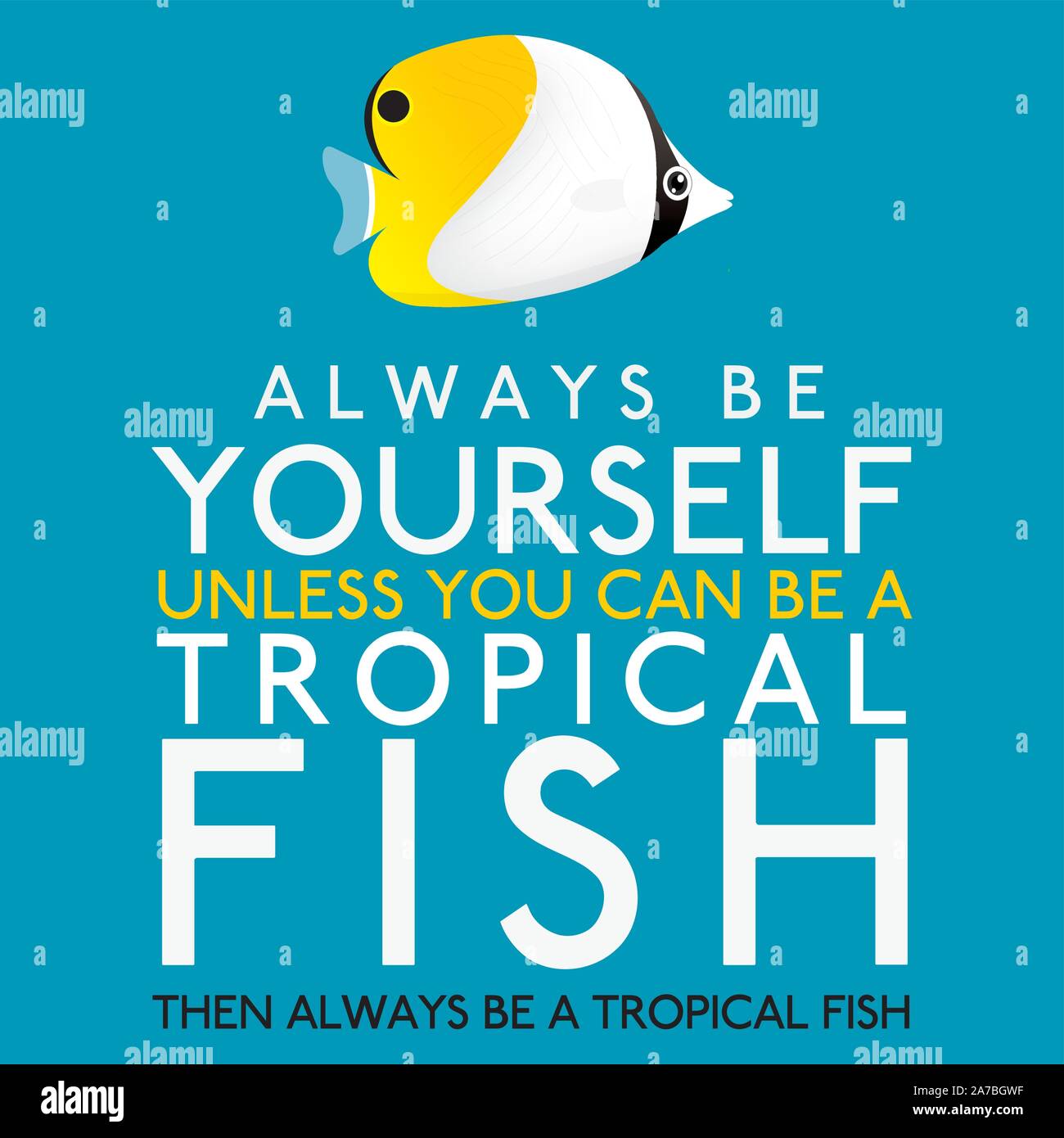 Fish Always Always at the beach Stock Vector Images - Alamy