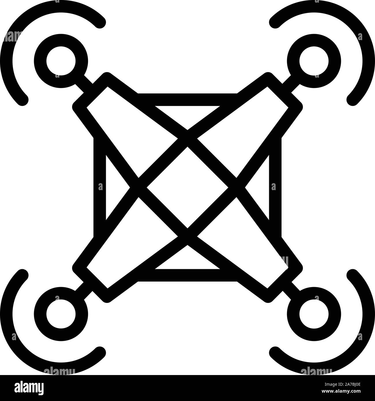 Force drone delivery icon, outline style Stock Vector Image & Art - Alamy