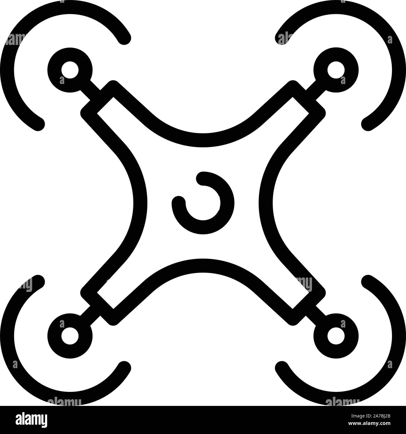 Top view drone icon, outline style Stock Vector Image & Art - Alamy