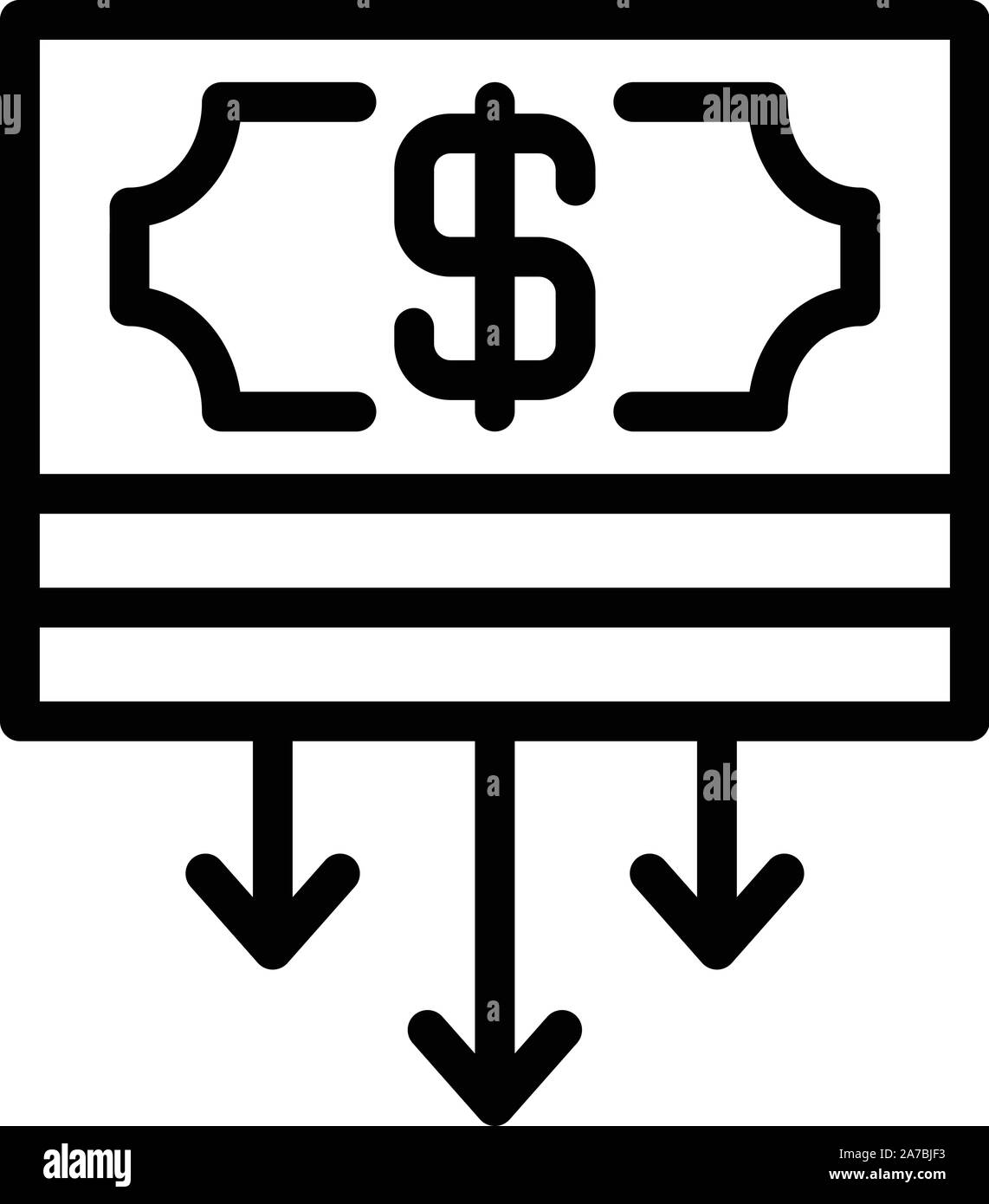 Money cash icon, outline style Stock Vector Image & Art - Alamy