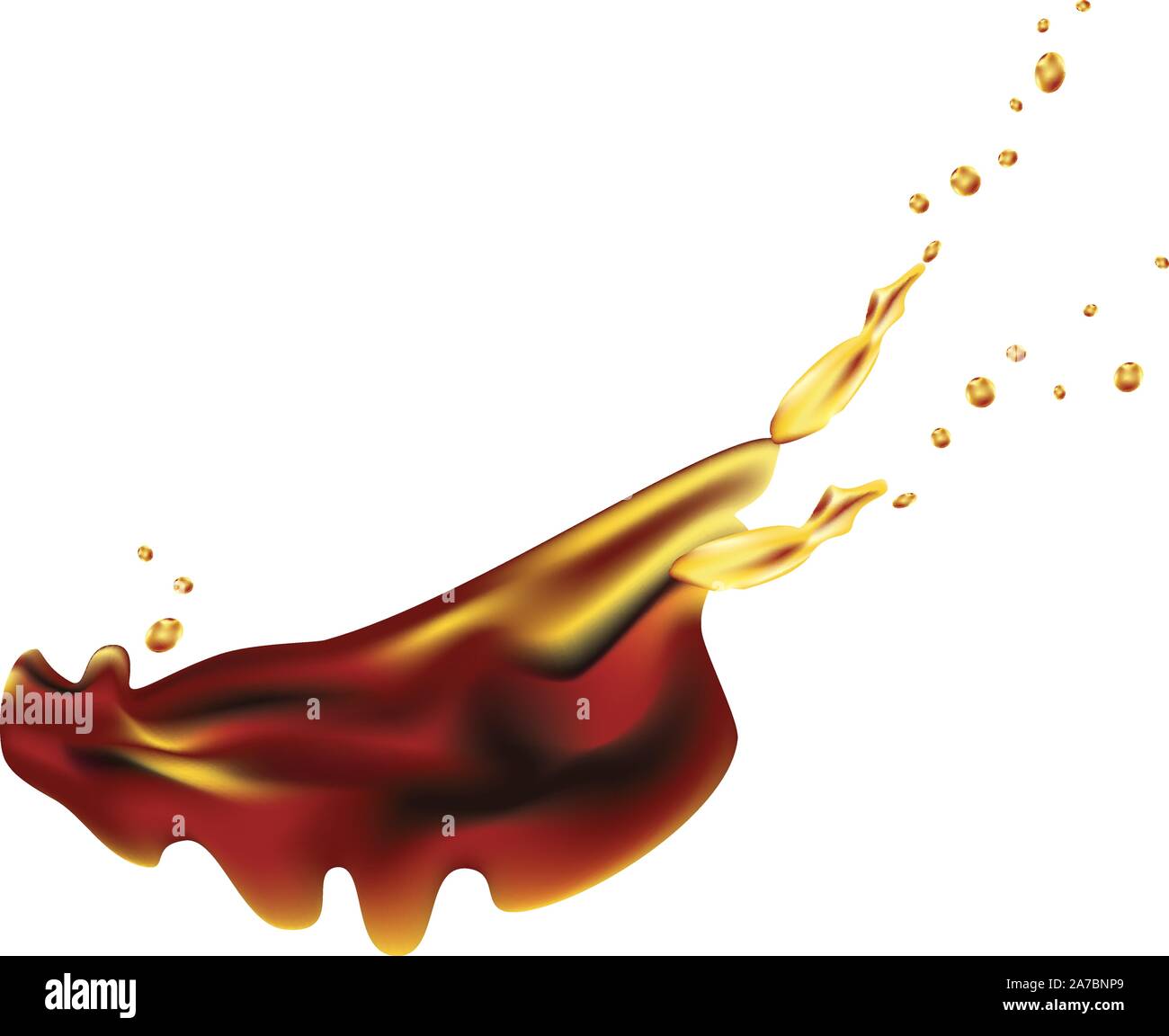 Black coffee splash isolated on Stock Vector Images - Alamy