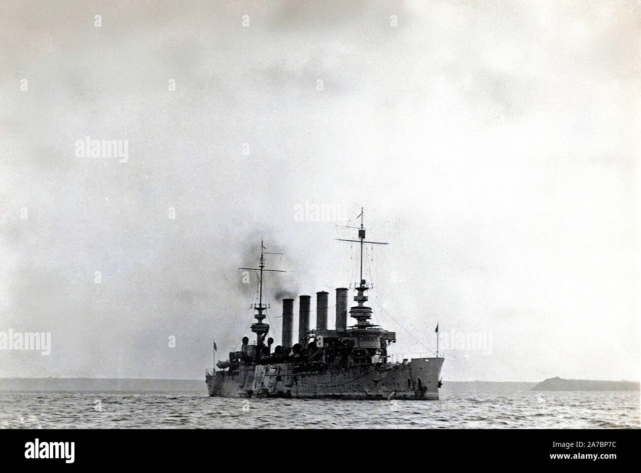 U.S.S. Charleston, A.T.A. Brest, Finistere, France ca. 1/29/1919 Stock Photo