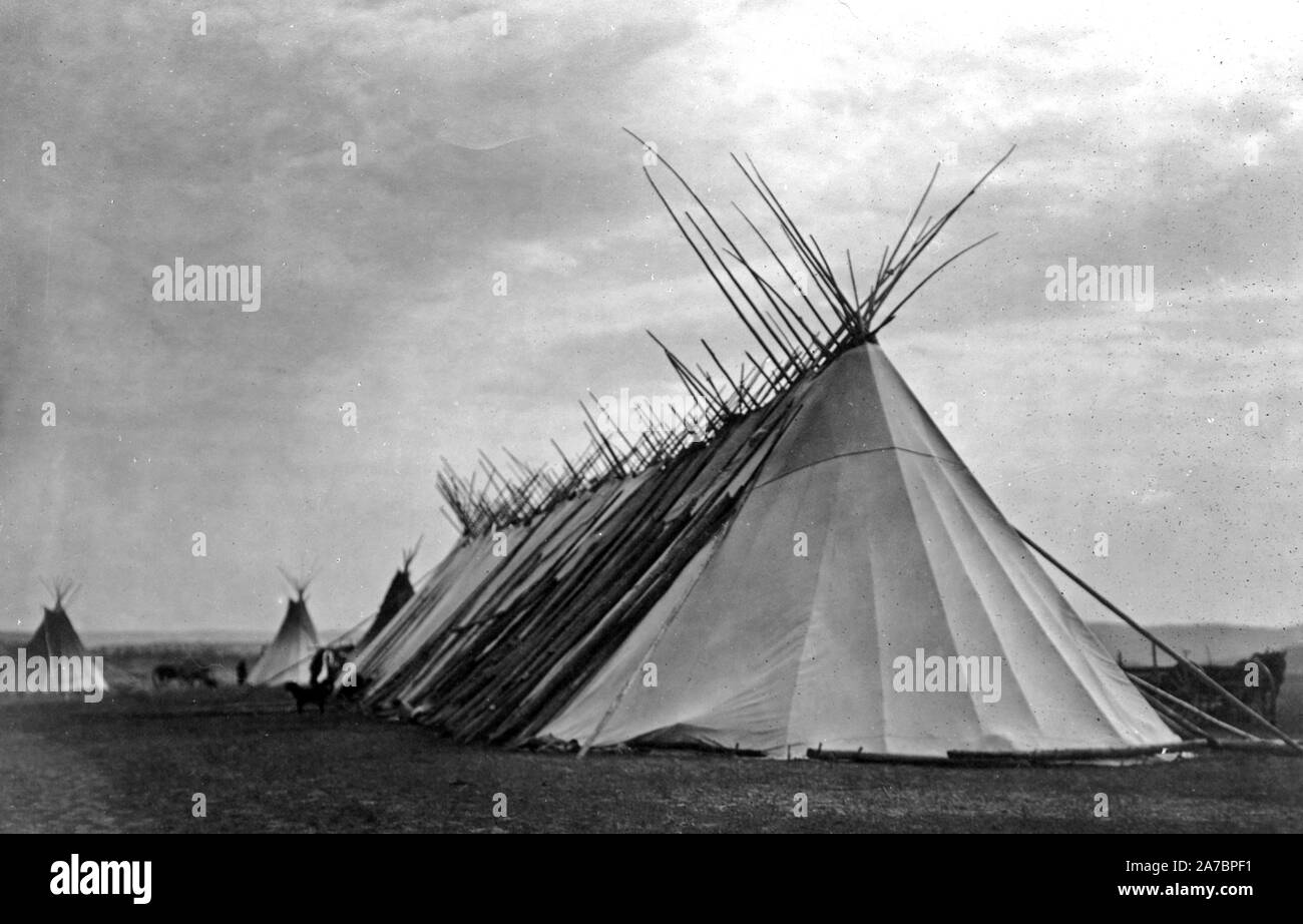 Edward S. Curtis Native American Indians - Joseph Dead Feast Lodge--Nez Percé ca. 1905 Stock Photo