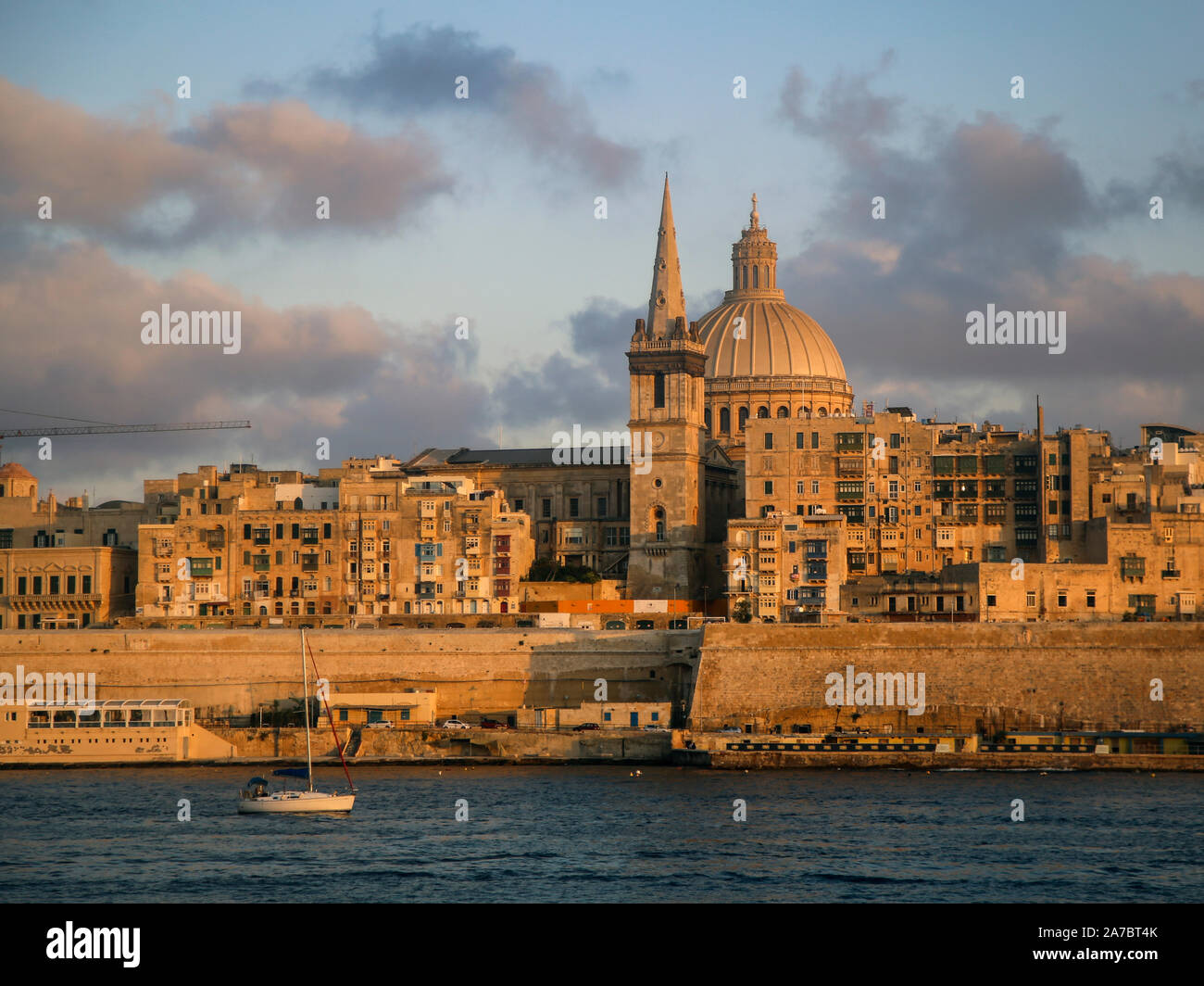Old town Valetta, capital of Malta Stock Photo