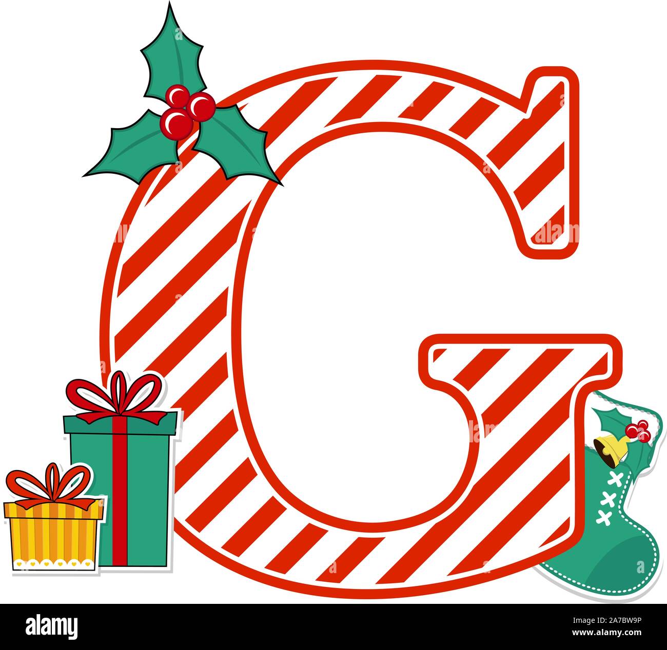 Candy Cane Stripes (Christmas Alphabet Lettering Font) – DIY Projects,  Patterns, Monograms, Designs, Templates