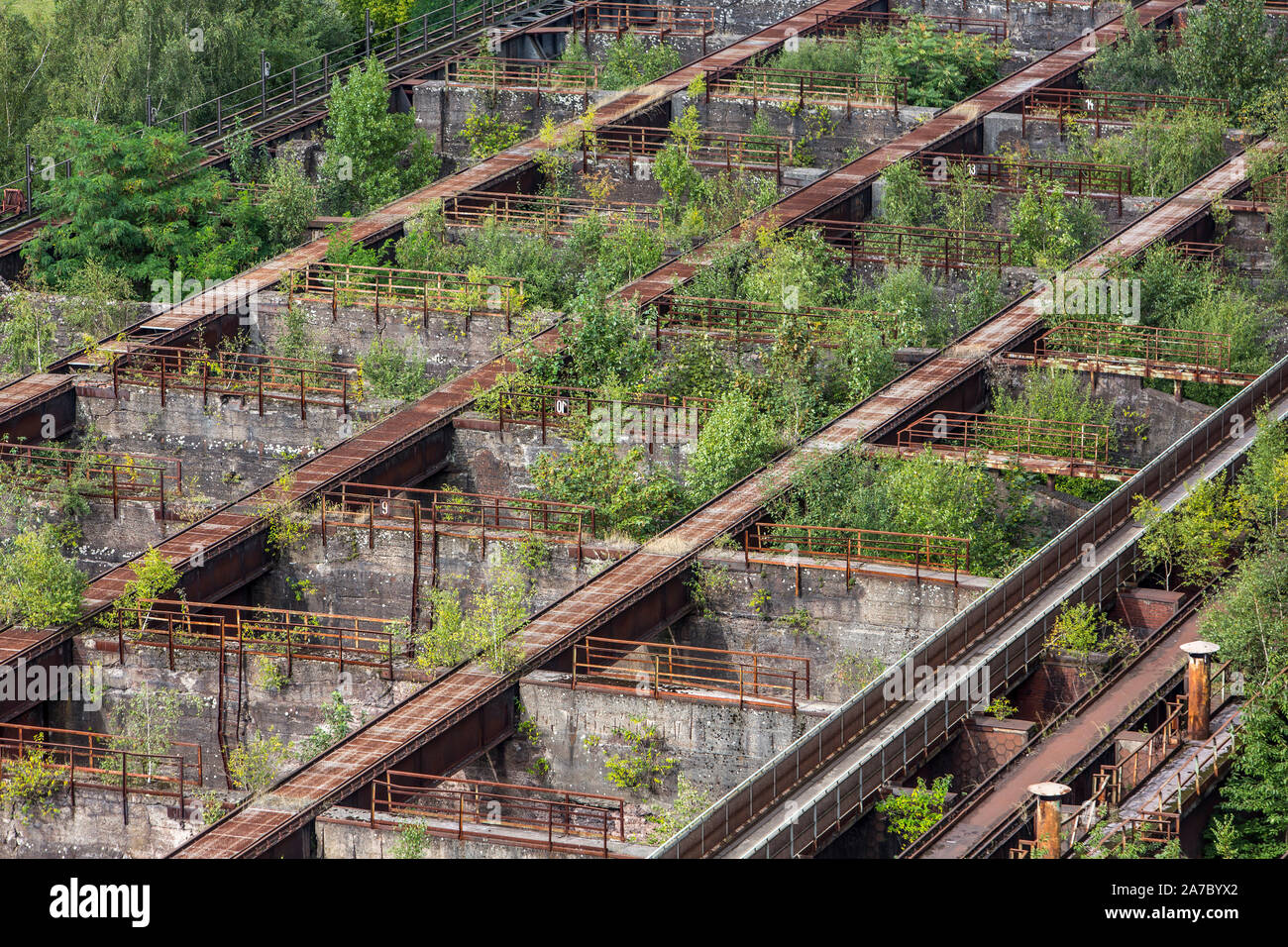 Duisburg-Nord Landscape Park, former Thyssen Stahlwerk, in Duisburg