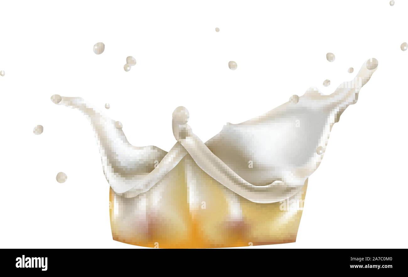 Beer foam splash of white and yellow color Stock Vector Image & Art - Alamy
