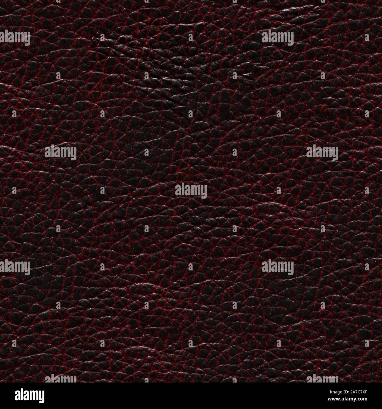 Perfective leather background in dark colour. Seamless square texture. Stock Photo