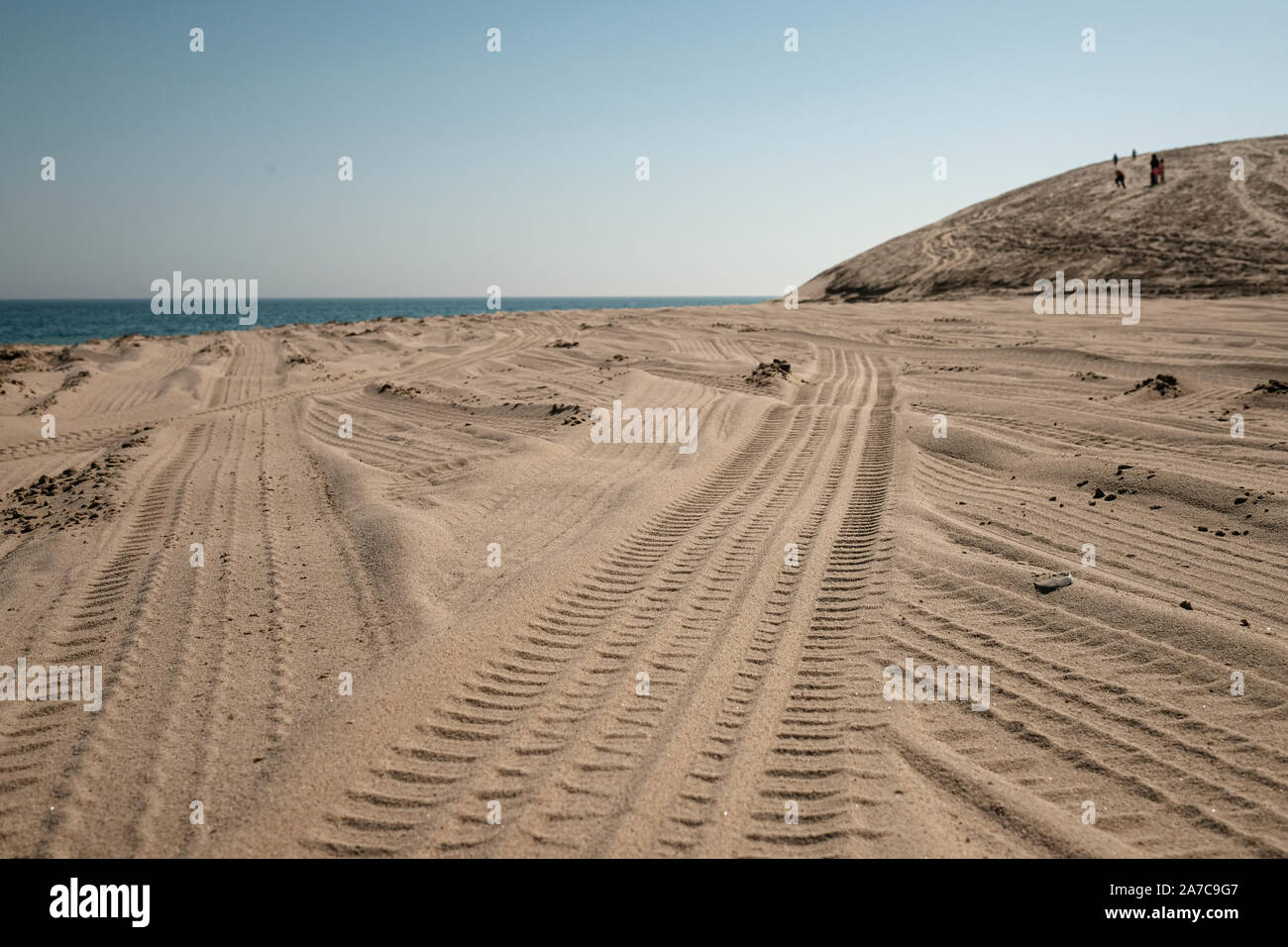 The Sealine beach south of Doha, Qatar is frequented by tourists and