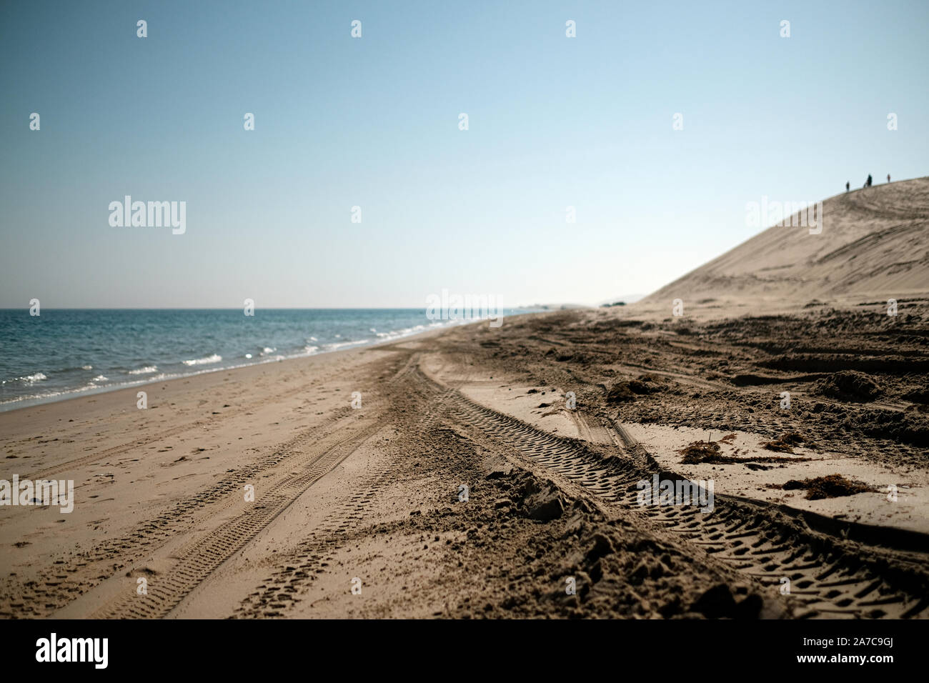 The Sealine beach south of Doha, Qatar is frequented by tourists and