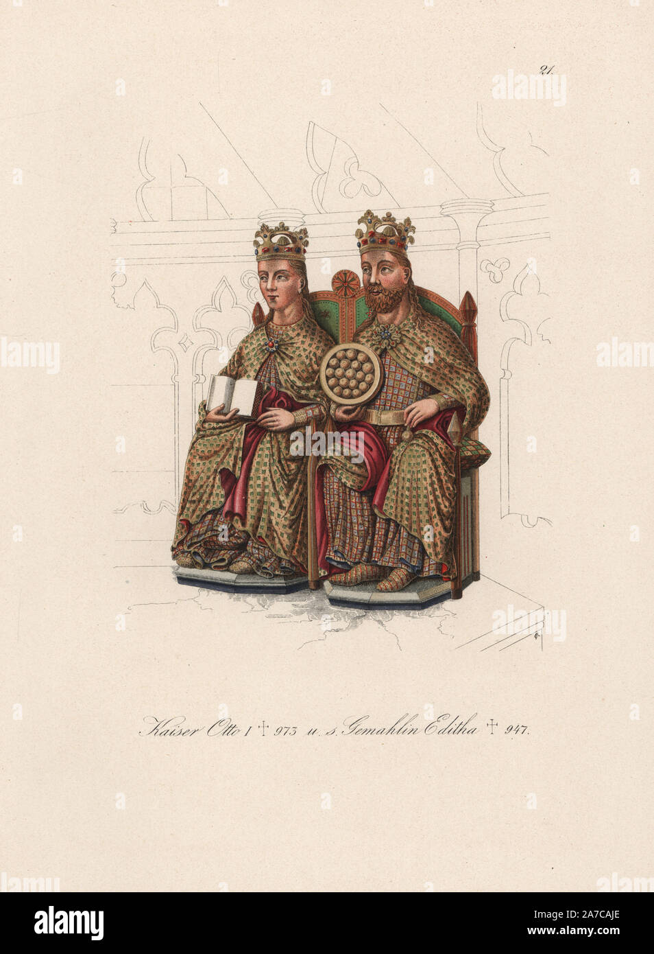 Otto I (912–973), was the founder of the Holy Roman Empire, and wife