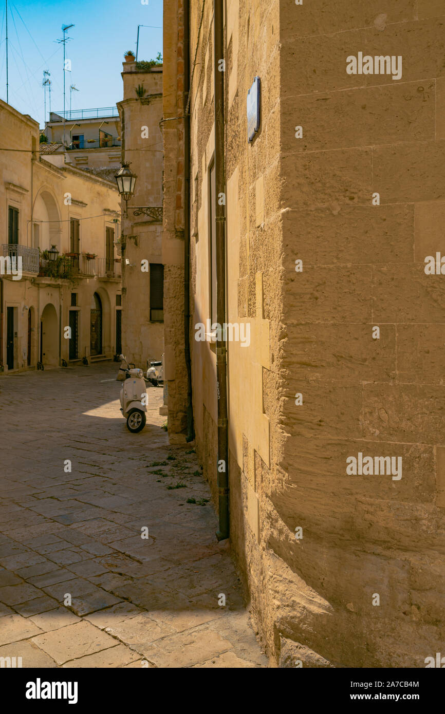 Lecce, Italy 21 August 2019: a colorful glimpse of Lecce downtown during the summer Stock Photo