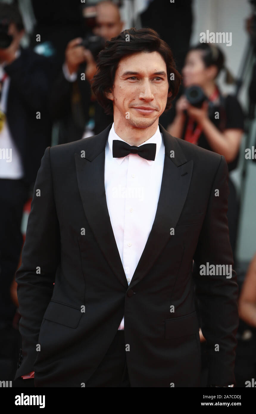 VENICE, ITALY AUGUST 29,2019 Adam Driver walks the red carpet ahead