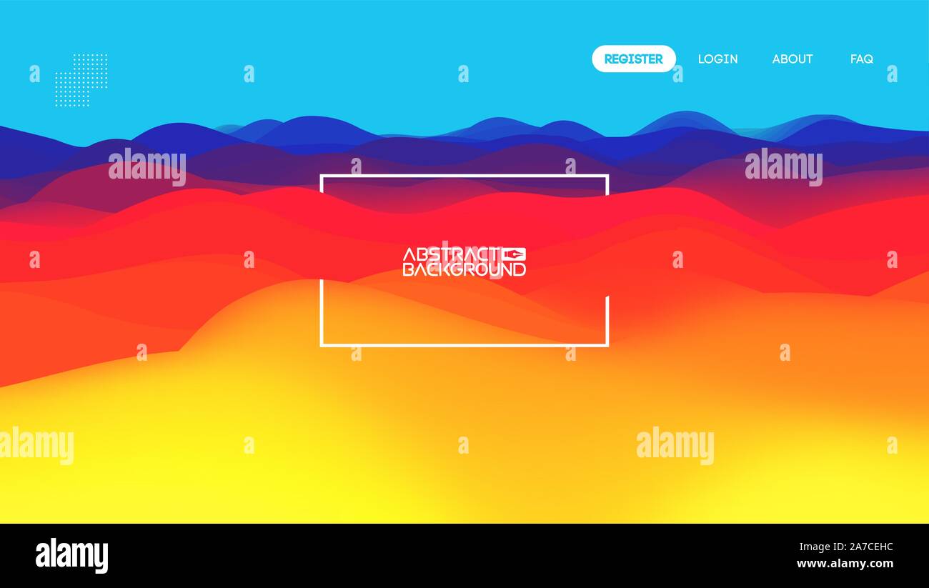 Gradient wave abstract background. Presentation template. Colorful waves background vector. EPS 10 Stock Vector